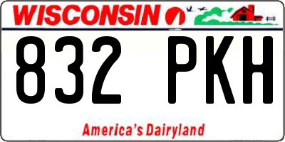 WI license plate 832PKH