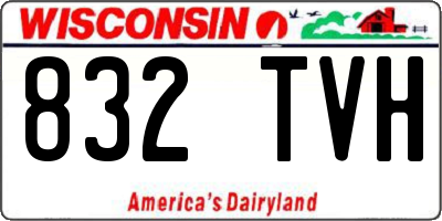 WI license plate 832TVH