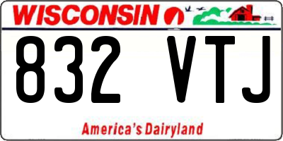 WI license plate 832VTJ
