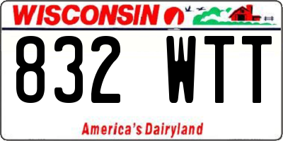WI license plate 832WTT