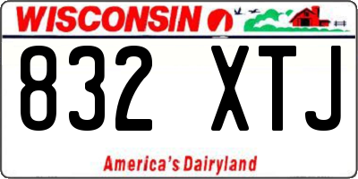 WI license plate 832XTJ