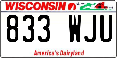 WI license plate 833WJU