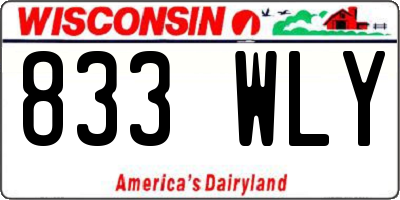 WI license plate 833WLY