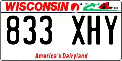 WI license plate 833XHY