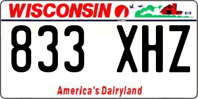 WI license plate 833XHZ