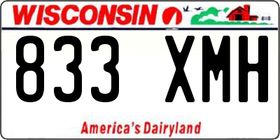 WI license plate 833XMH