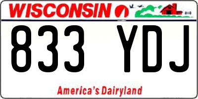 WI license plate 833YDJ