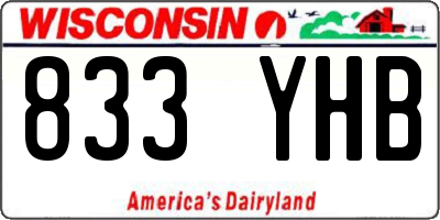 WI license plate 833YHB