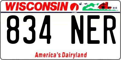 WI license plate 834NER