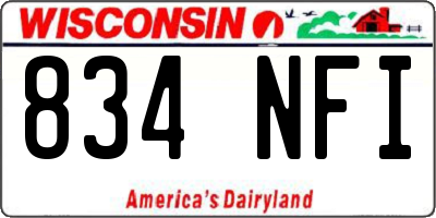 WI license plate 834NFI