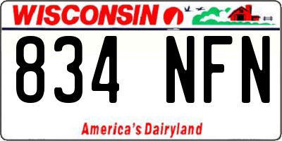 WI license plate 834NFN