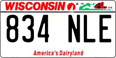 WI license plate 834NLE