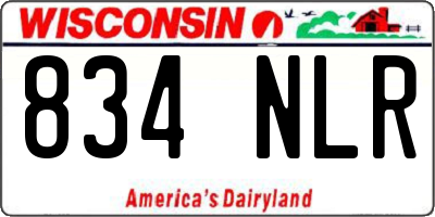 WI license plate 834NLR