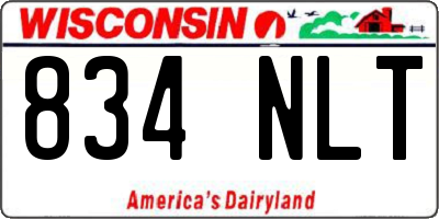 WI license plate 834NLT
