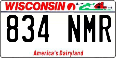 WI license plate 834NMR