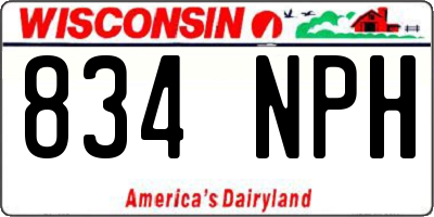 WI license plate 834NPH