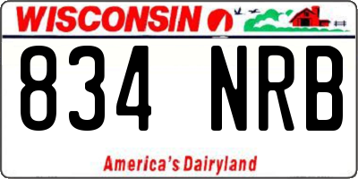 WI license plate 834NRB