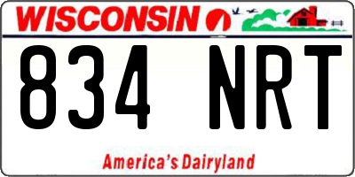 WI license plate 834NRT