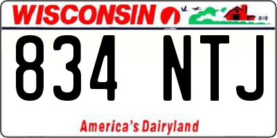 WI license plate 834NTJ