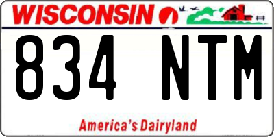 WI license plate 834NTM