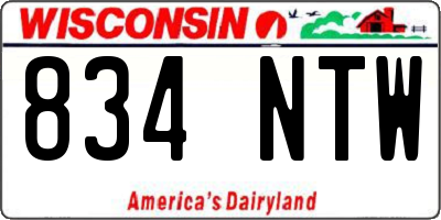 WI license plate 834NTW