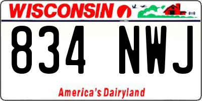 WI license plate 834NWJ