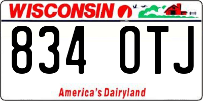 WI license plate 834OTJ