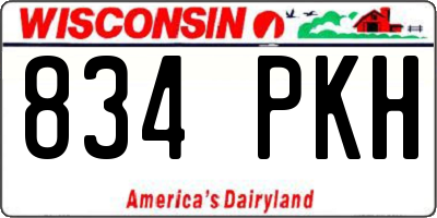 WI license plate 834PKH