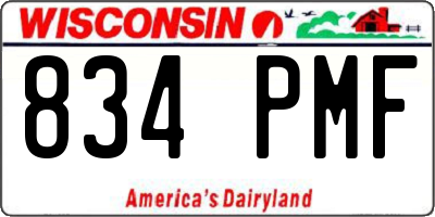 WI license plate 834PMF
