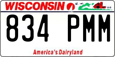 WI license plate 834PMM