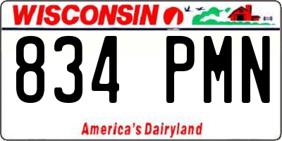 WI license plate 834PMN