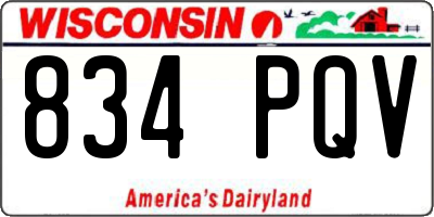 WI license plate 834PQV