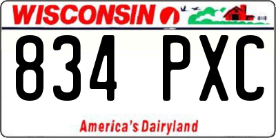 WI license plate 834PXC