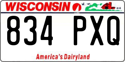 WI license plate 834PXQ