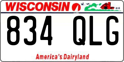 WI license plate 834QLG