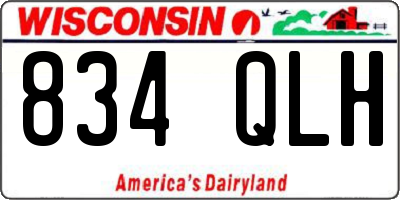 WI license plate 834QLH