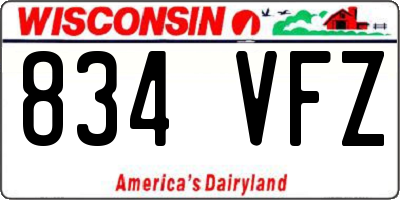 WI license plate 834VFZ