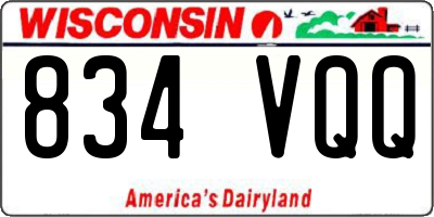 WI license plate 834VQQ
