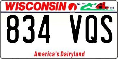 WI license plate 834VQS