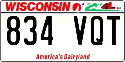 WI license plate 834VQT