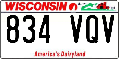 WI license plate 834VQV