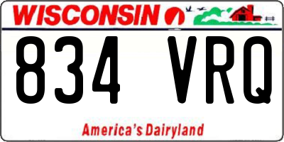 WI license plate 834VRQ