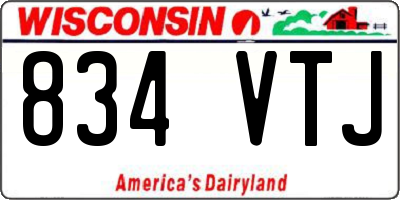 WI license plate 834VTJ