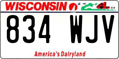WI license plate 834WJV