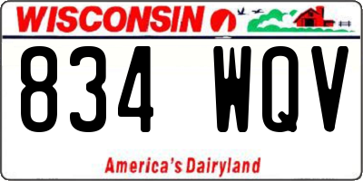 WI license plate 834WQV
