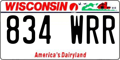 WI license plate 834WRR