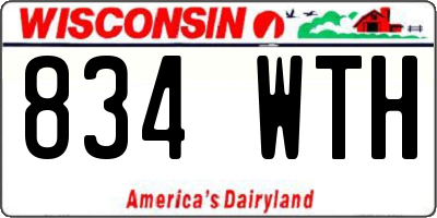 WI license plate 834WTH