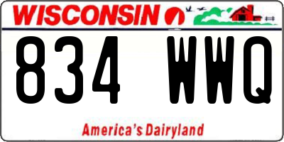 WI license plate 834WWQ