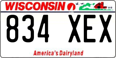WI license plate 834XEX