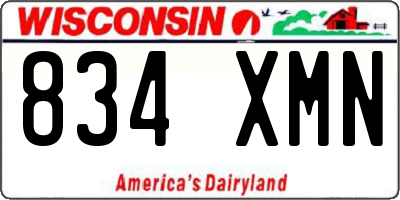 WI license plate 834XMN